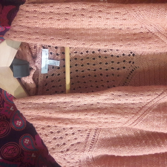 O'Neill Boho Sweater XS Cardigan Coral - Picture 2 of 5